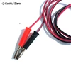 1 Pair 4mm Banana Plug to Test Hook Clip 1M Lead Cable Mayitr For Multimeter Test Tools Round Hook Test Clip Wire (P-C) ► Photo 2/6