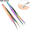 1 Pcs Eyelashes Tweezers Stainless Steel superhard Tweezers High Precision Anti-static tweezers for Eyelash Extensions ► Photo 1/6