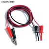 1 Pair 4mm Banana Plug to Test Hook Clip 1M Lead Cable Mayitr For Multimeter Test Tools Round Hook Test Clip Wire (P-C) ► Photo 1/6
